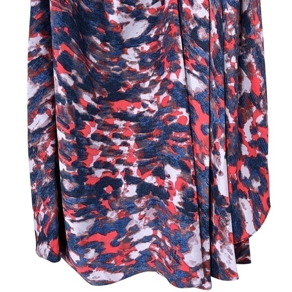 Rachel Rachel Roy V- Neck Sleeveless Lined Multicolored Multiprint Dress S - Picture 9 of 16